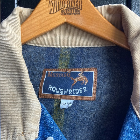 Roughrider Mustang Blanket Lined Denim Jacket - Picture 2 of 5